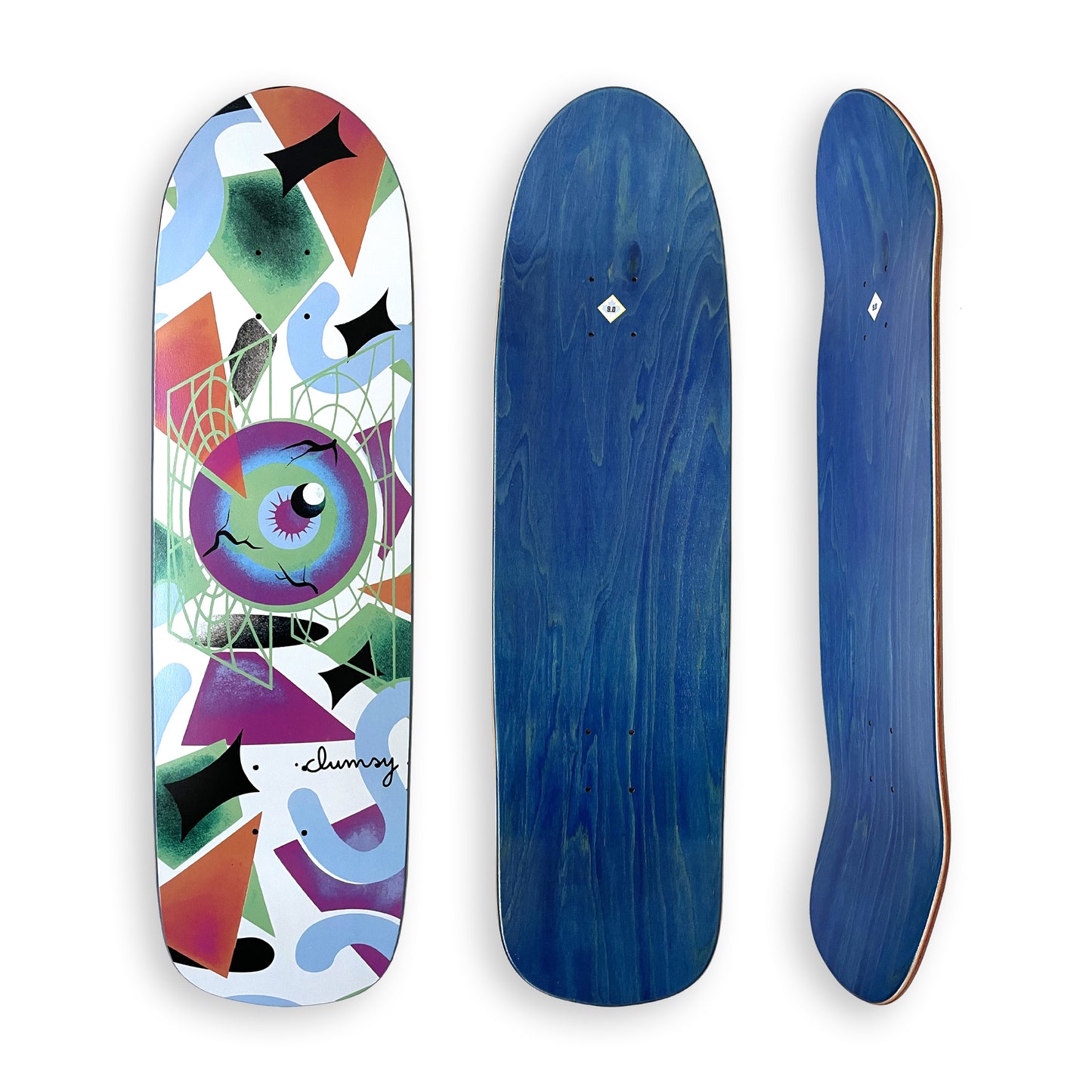 Clumsy skateboards X Chloé Bernard 9.0"